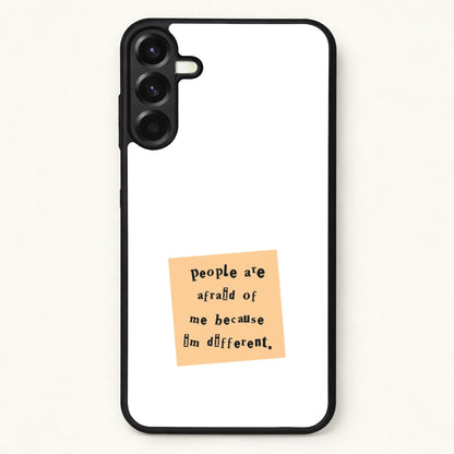 People Are Afraid Of Me - Scissorhands Phone Case for Galaxy A57