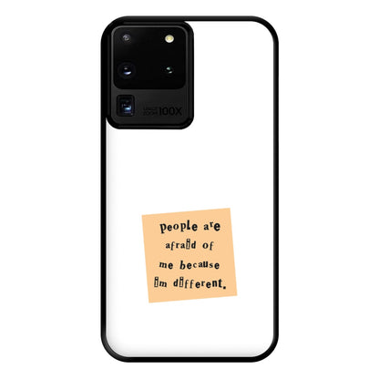 People Are Afraid Of Me - Scissorhands Phone Case for Galaxy S20 Ultra