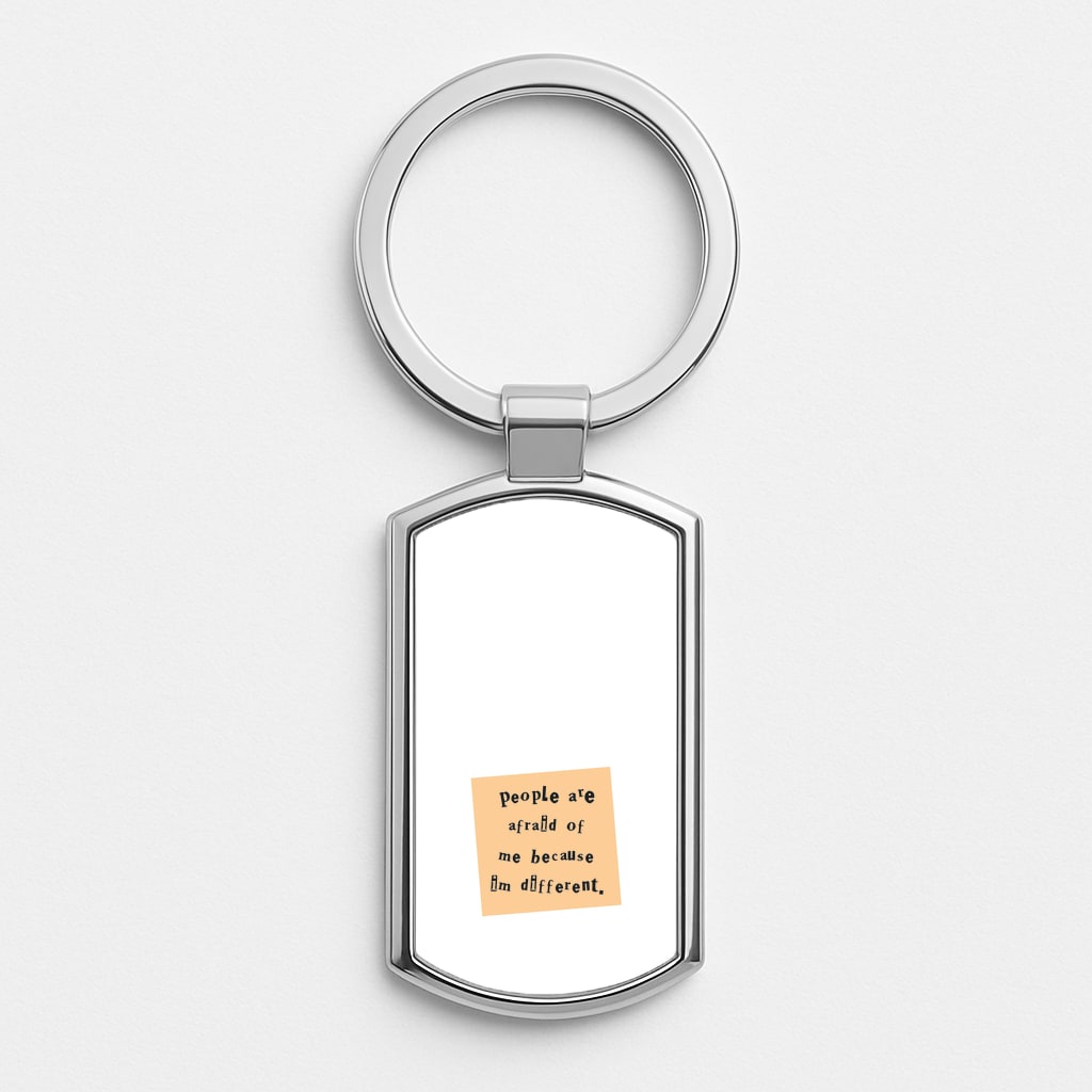 People Are Afraid Of Me - Scissorhands Luxury Keyring