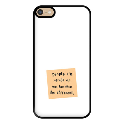 People Are Afraid Of Me - Scissorhands Phone Case for iPhone 6 Plus / 7 Plus / 8 Plus