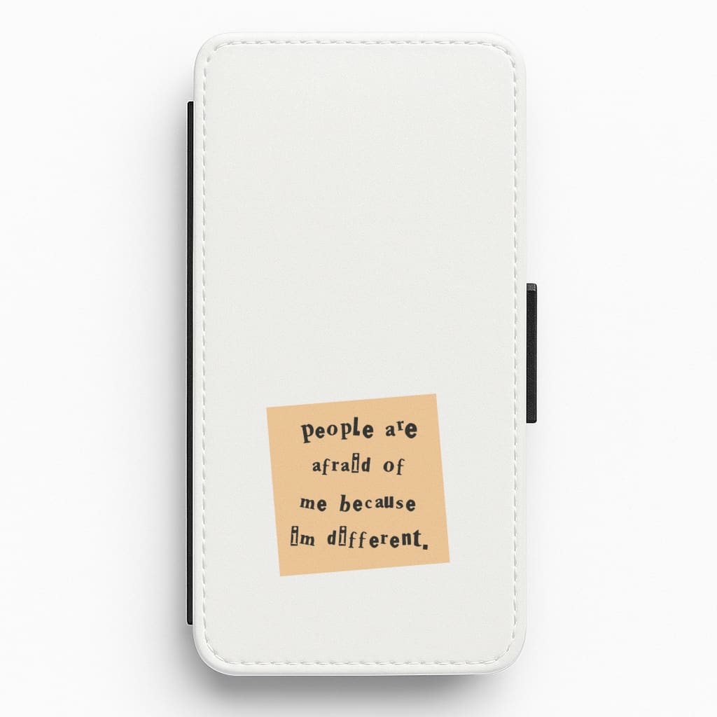 People Are Afraid Of Me - Scissorhands Flip / Wallet Phone Case