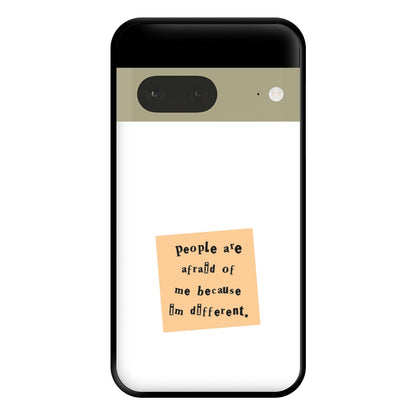 People Are Afraid Of Me - Scissorhands Phone Case for Google Pixel 7a