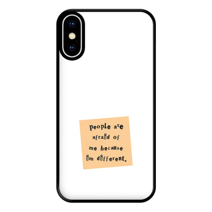 People Are Afraid Of Me - Scissorhands Phone Case for iPhone XS Max