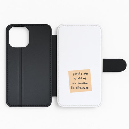 People Are Afraid Of Me - Scissorhands Flip Phone Case