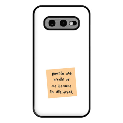 People Are Afraid Of Me - Scissorhands Phone Case for Galaxy S10e