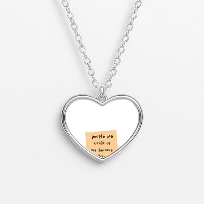 People Are Afraid Of Me - Scissorhands Heart Necklace