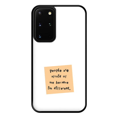 People Are Afraid Of Me - Scissorhands Phone Case for Galaxy S20 Plus