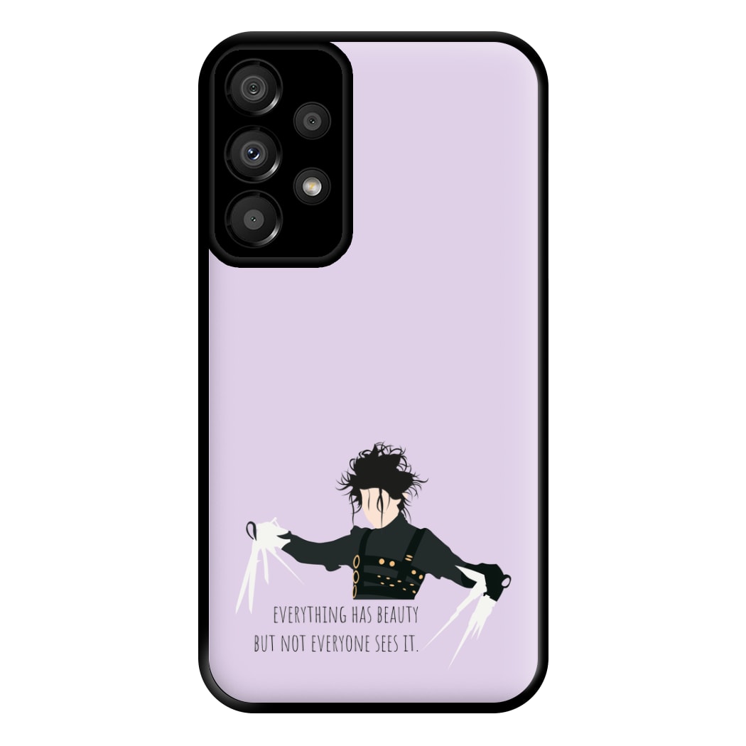 Everything Has Beauty - Scissorhands Phone Case for Galaxy A33