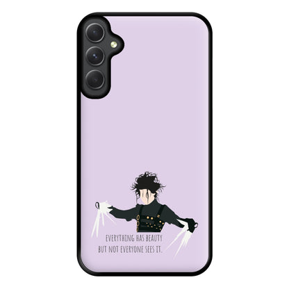 Everything Has Beauty - Scissorhands Phone Case for Galaxy A14