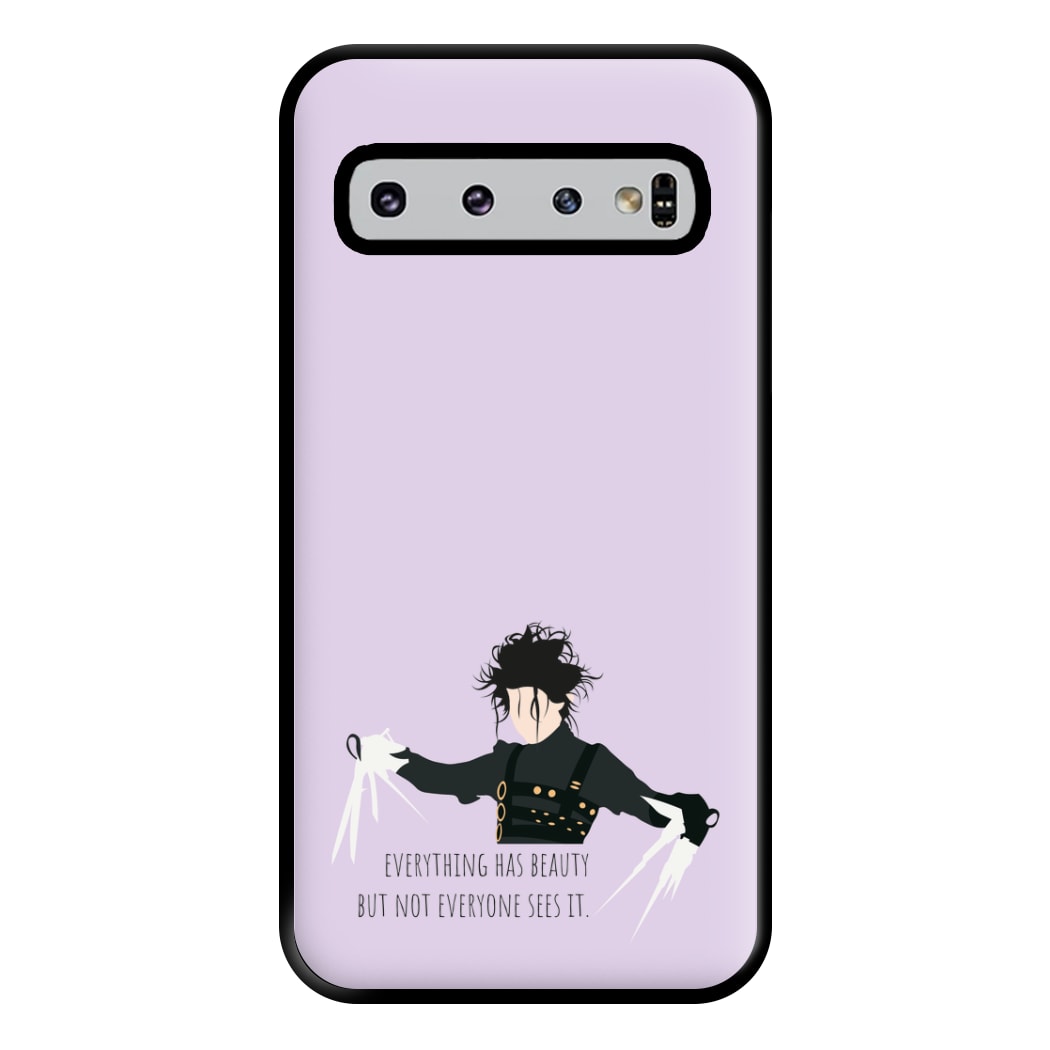 Everything Has Beauty - Scissorhands Phone Case for Galaxy S10 Plus