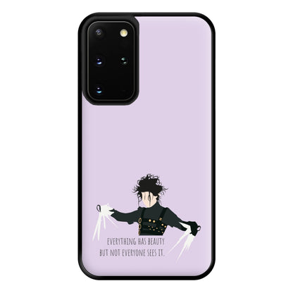 Everything Has Beauty - Scissorhands Phone Case for Galaxy S20 Plus