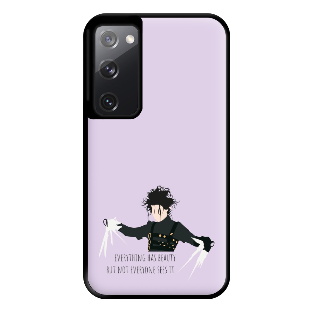 Everything Has Beauty - Scissorhands Phone Case for Galaxy S20FE