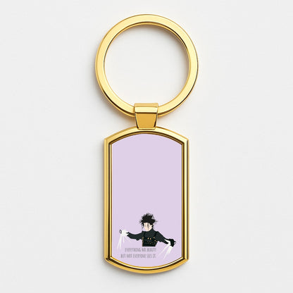 Everything Has Beauty - Scissorhands Gold Keyring