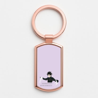 Everything Has Beauty - Scissorhands Rose Gold Keyring