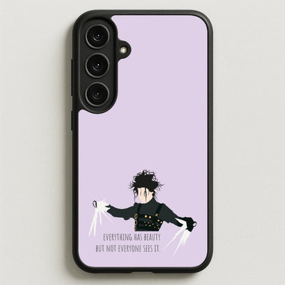 Everything Has Beauty - Scissorhands Phone Case for Galaxy S25FE