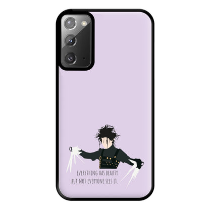 Everything Has Beauty - Scissorhands Phone Case for Galaxy Note 20 Ultra