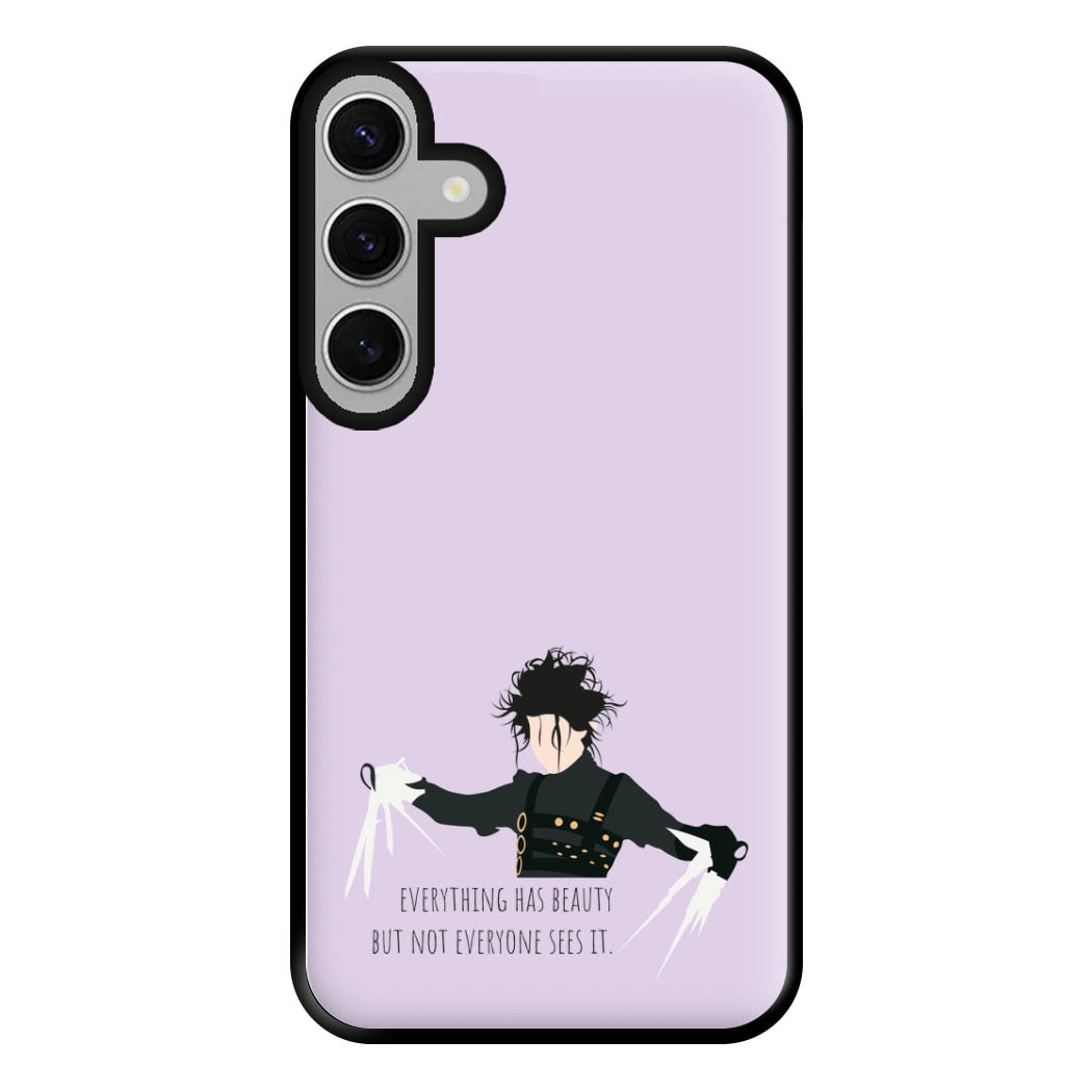 Everything Has Beauty - Scissorhands Phone Case for Galaxy S24FE