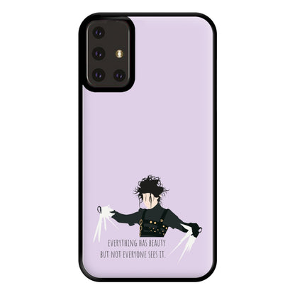 Everything Has Beauty - Scissorhands Phone Case for Galaxy A71