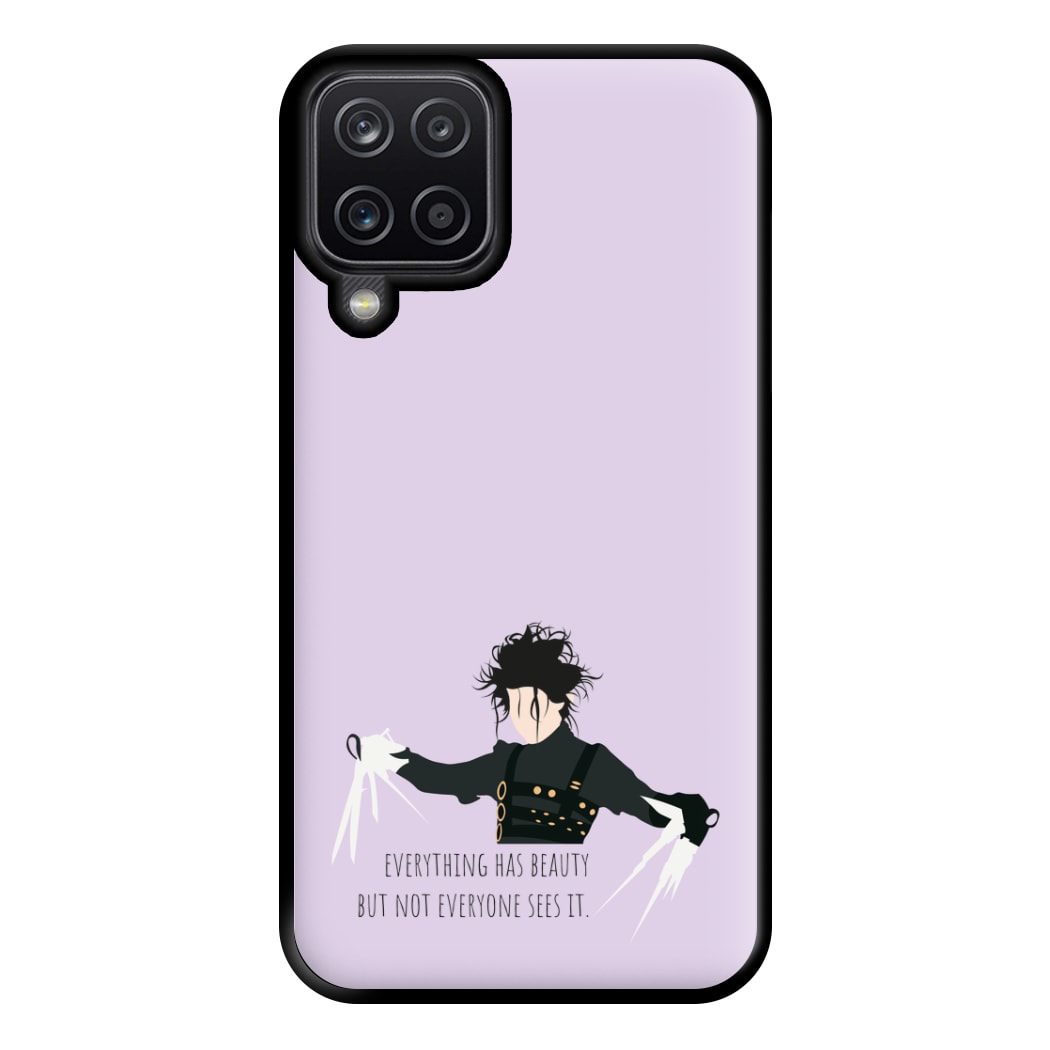 Everything Has Beauty - Scissorhands Phone Case for Galaxy A12