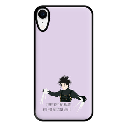 Everything Has Beauty - Scissorhands Phone Case for iPhone XR