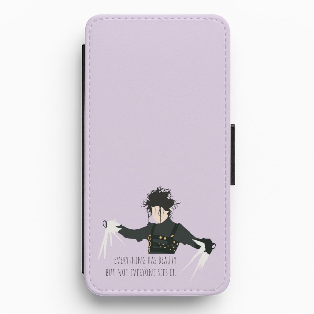 Everything Has Beauty - Scissorhands Flip / Wallet Phone Case