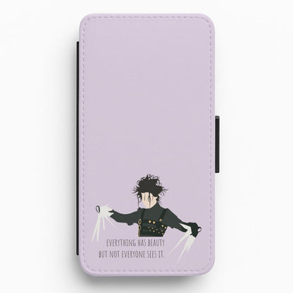 Everything Has Beauty - Scissorhands Flip / Wallet Phone Case