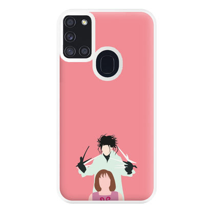 Standing - Scissorhands Phone Case for Galaxy A21s