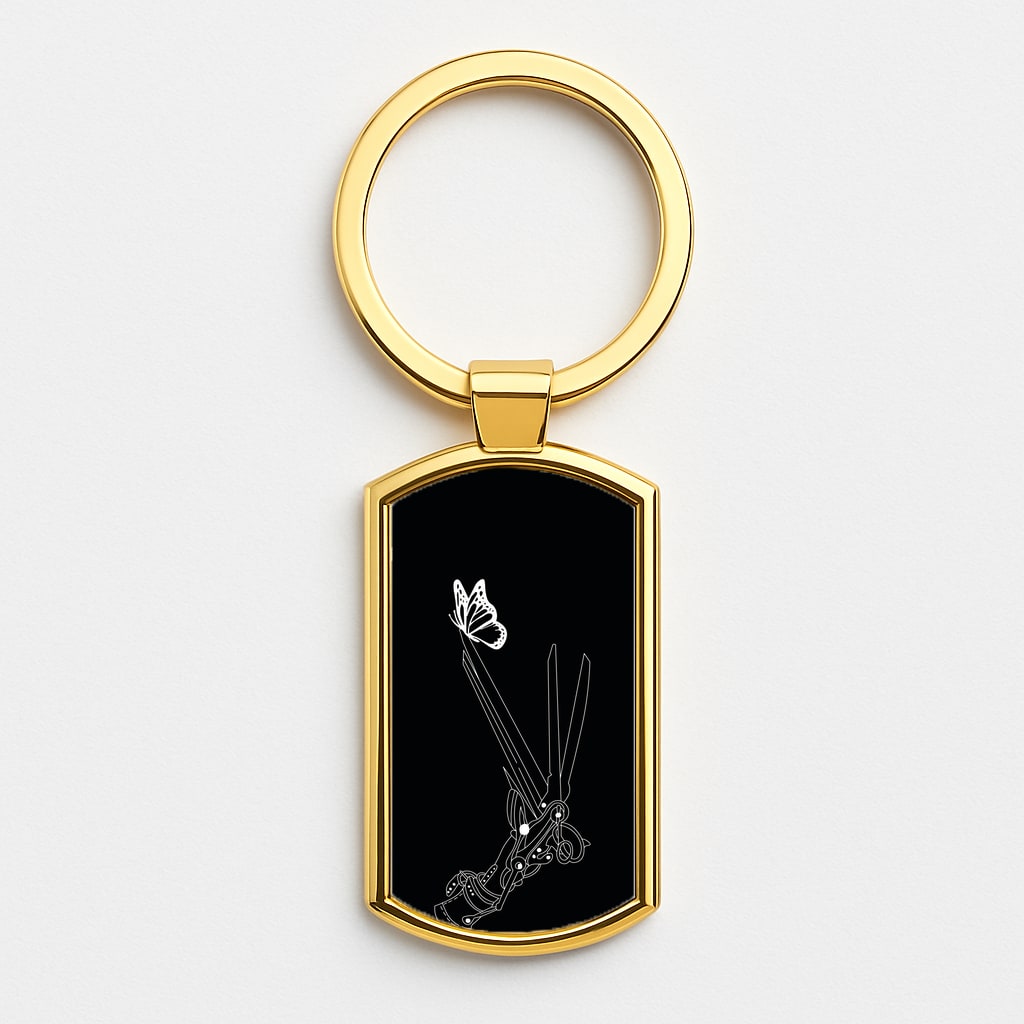 Scissorhands - Scissorhands Gold Keyring