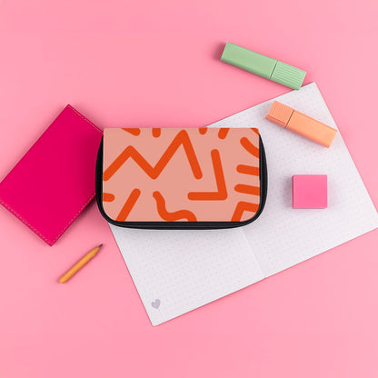 Red Abstract - Eighties Pencil Case