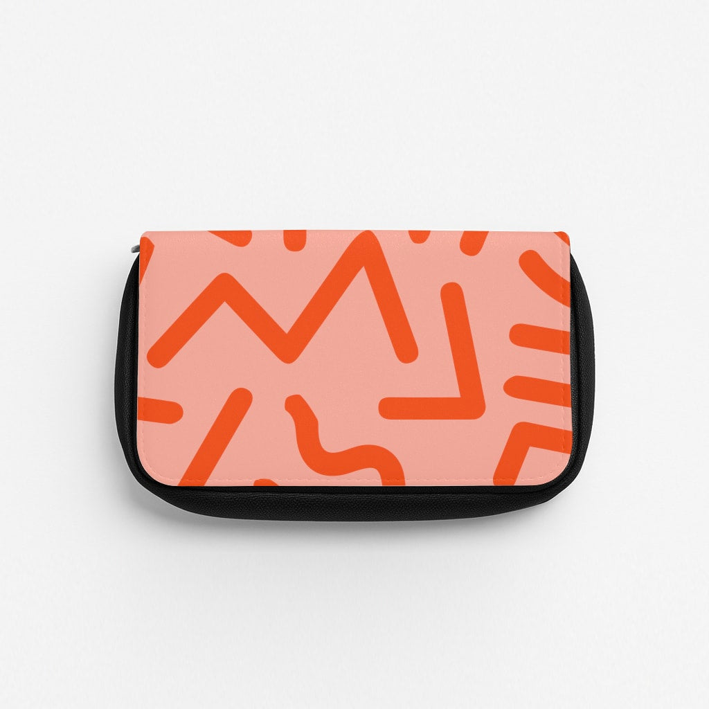 Red Abstract - Eighties Pencil Case