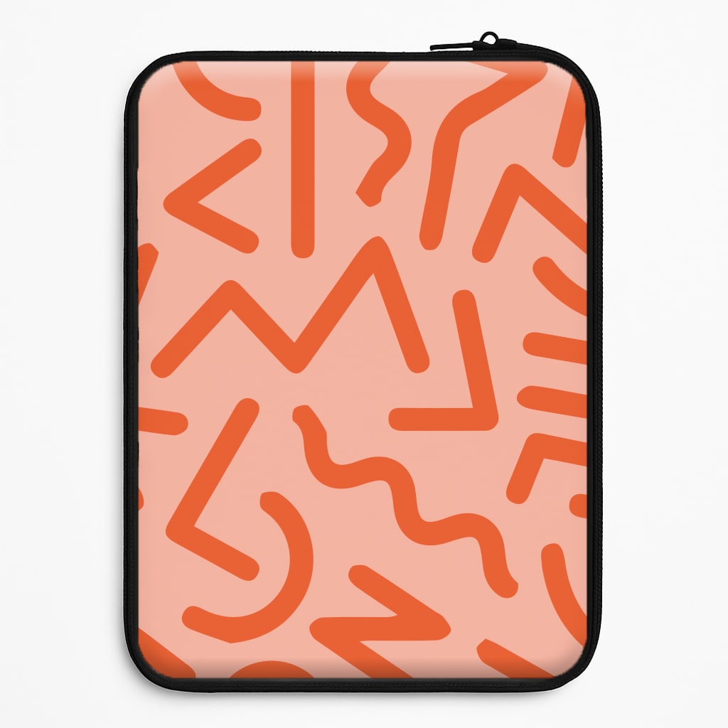 Red Abstract - Eighties Laptop Sleeve