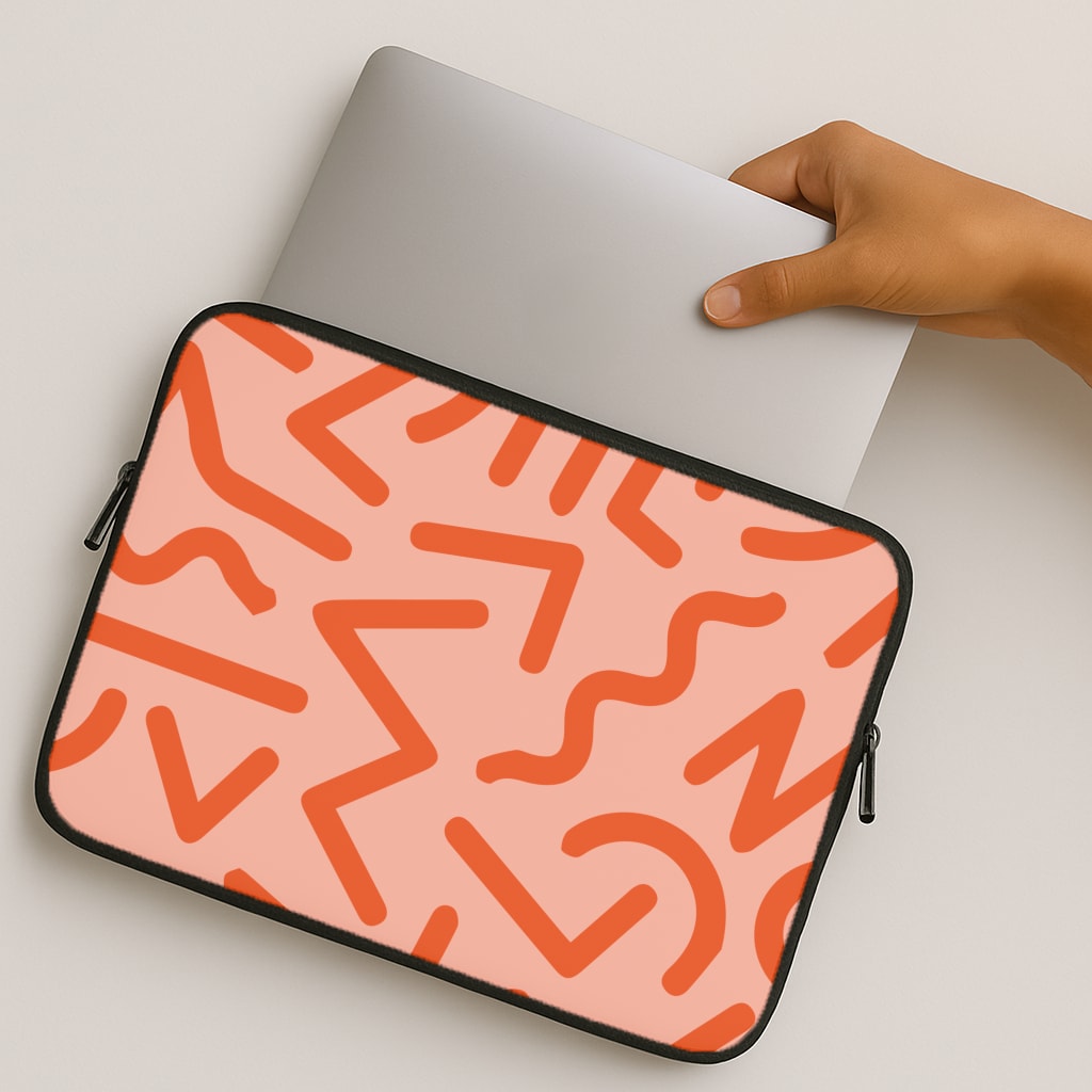 Red Abstract - Eighties MacBook Case