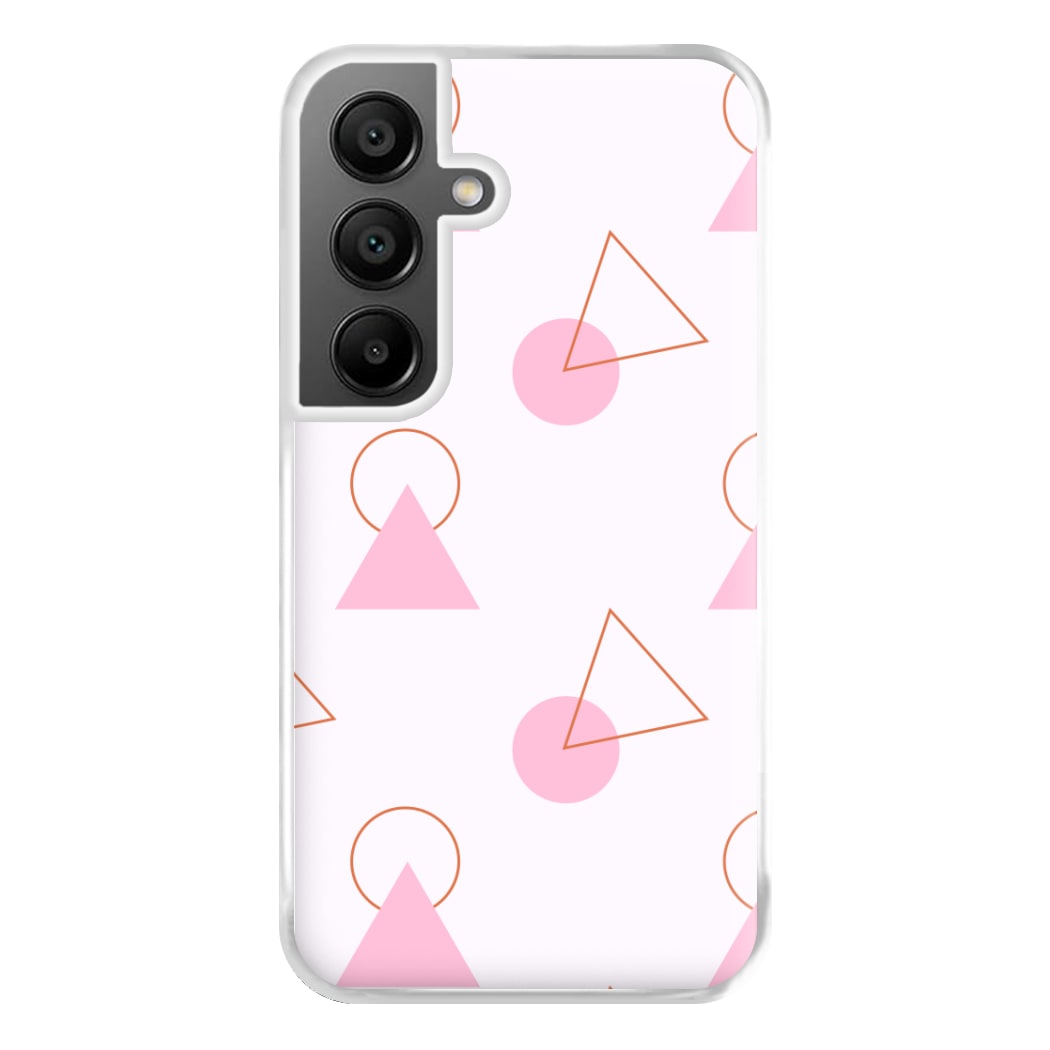 Triangle Pattern - Eighties Phone Case for Galaxy A55