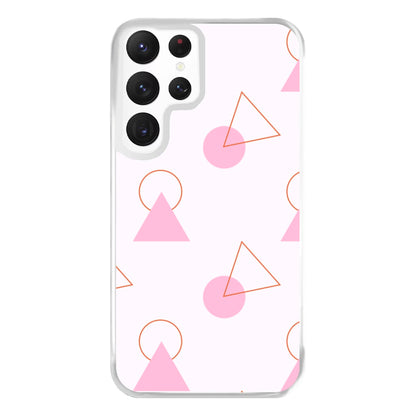 Triangle Pattern - Eighties Phone Case for Galaxy S22 Ultra