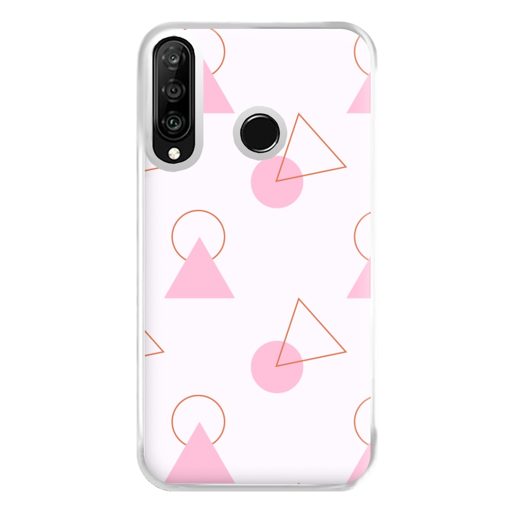 Triangle Pattern - Eighties Phone Case for Huawei P30 Lite