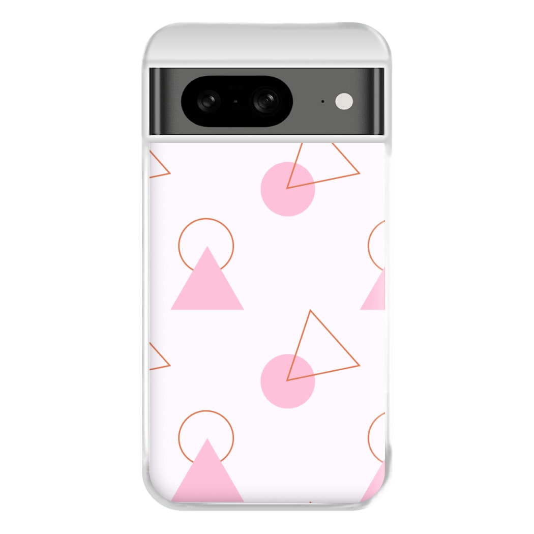 Triangle Pattern - Eighties Phone Case for Google Pixel 8