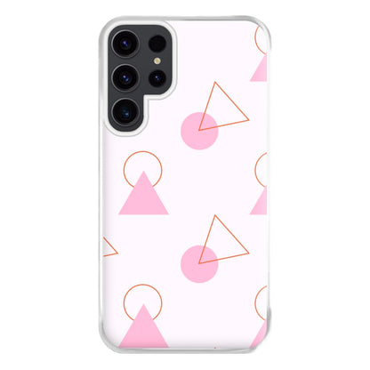 Triangle Pattern - Eighties Phone Case for Galaxy S23 Ultra