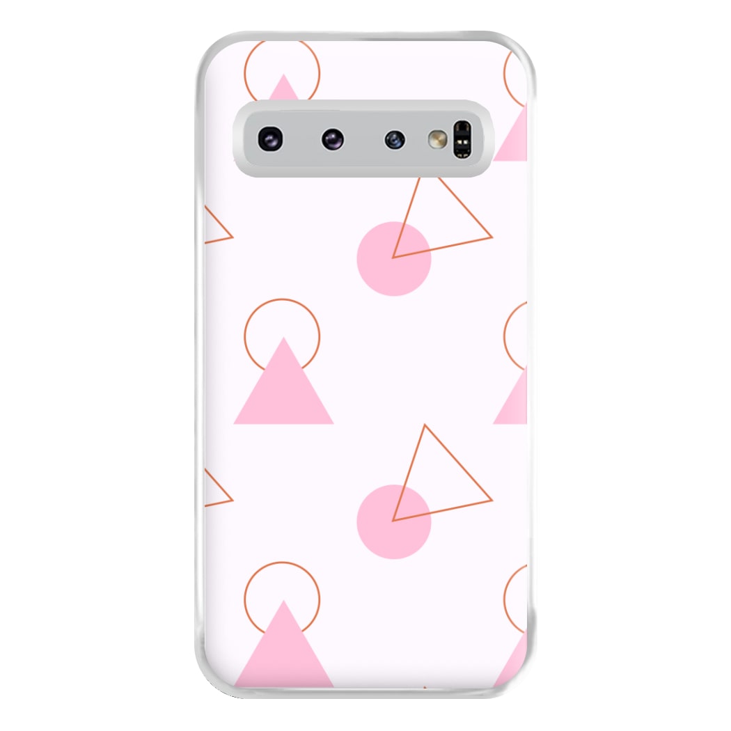 Triangle Pattern - Eighties Phone Case for Galaxy S10 Plus