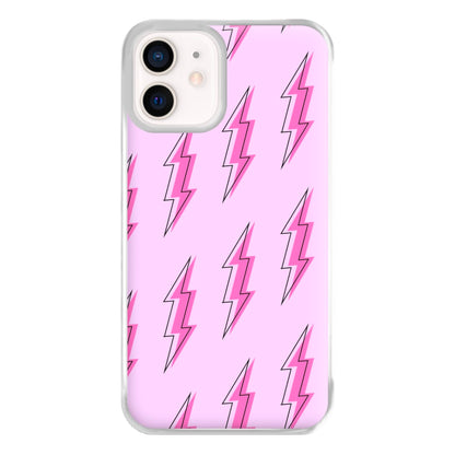 Pink Lightning - Eighties Phone Case for iPhone 13 Mini