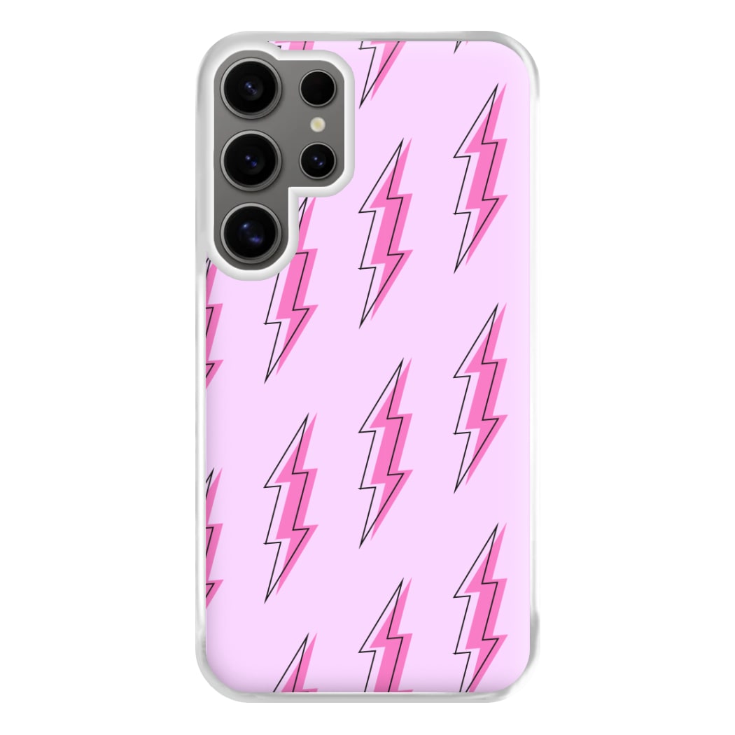 Pink Lightning - Eighties Phone Case for Galaxy S24 Ultra