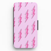 Pink Lightning - Eighties Flip / Wallet Phone Case 1