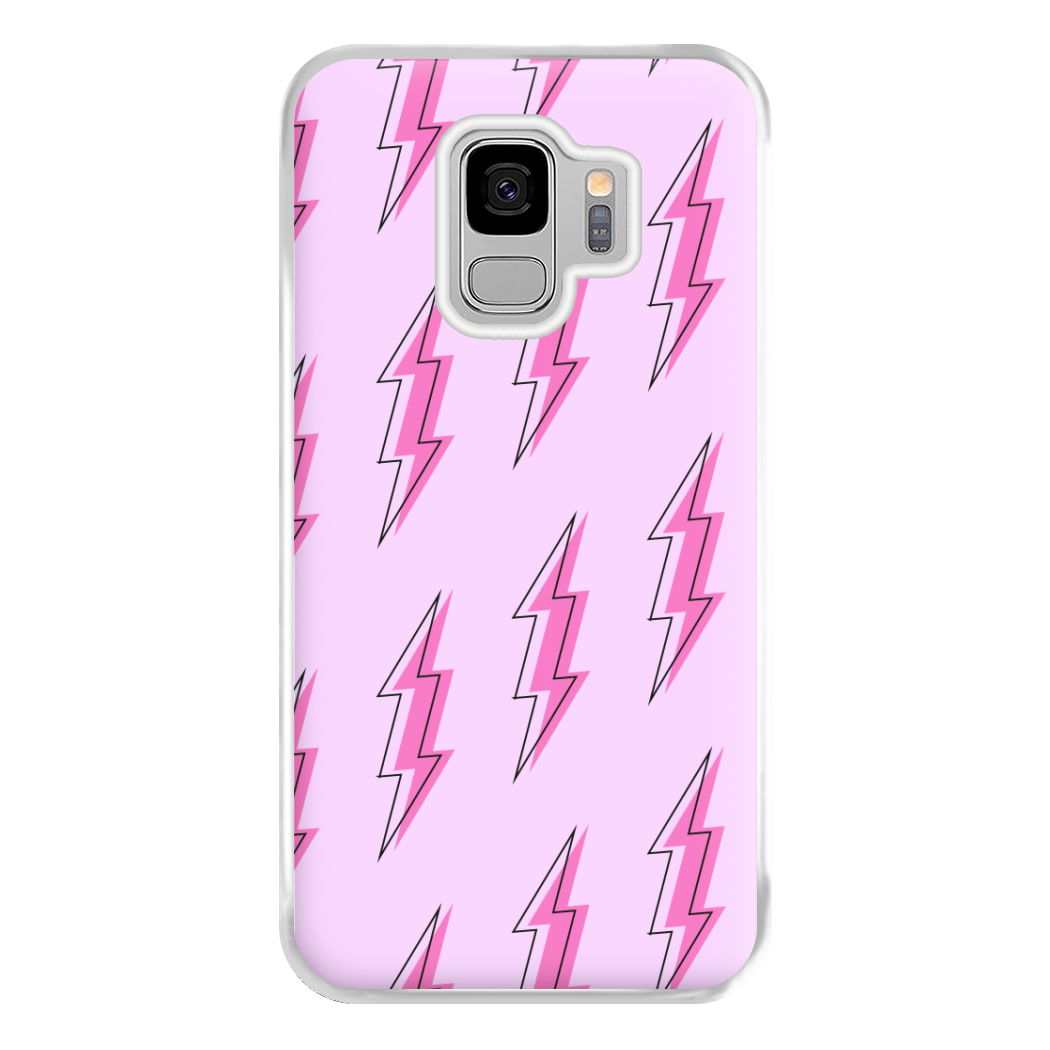 Pink Lightning - Eighties Phone Case for Galaxy S9 Plus