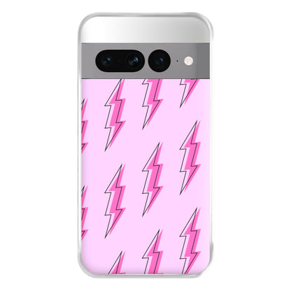 Pink Lightning - Eighties Phone Case for Google Pixel 7 Pro