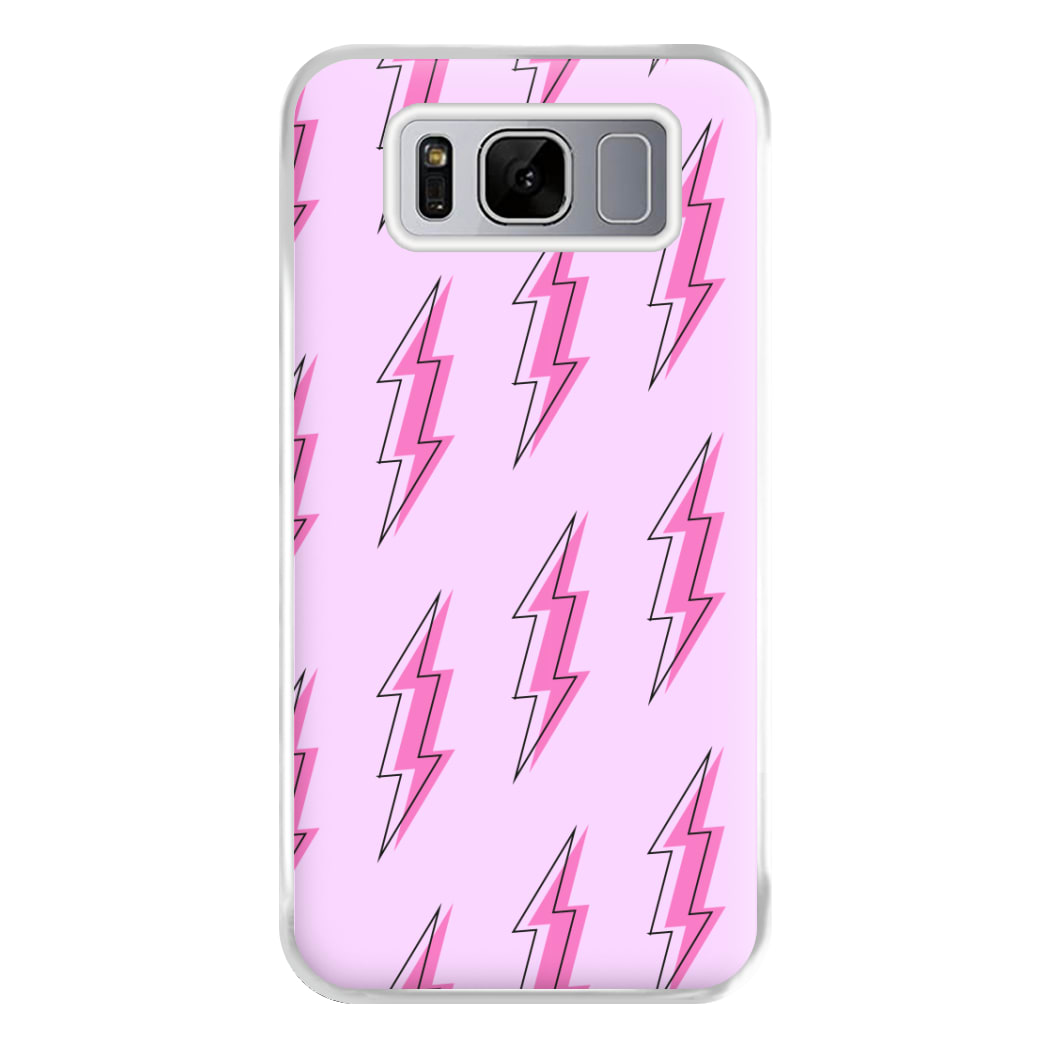 Pink Lightning - Eighties Phone Case for Galaxy S8 Plus