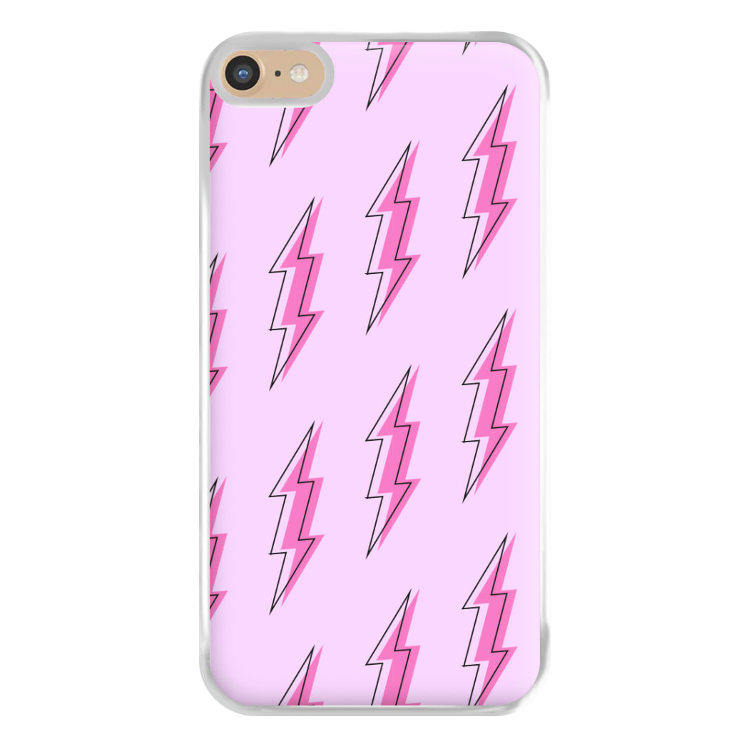 Pink Lightning - Eighties Phone Case for iPhone 6 Plus / 7 Plus / 8 Plus