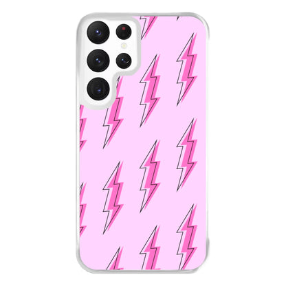 Pink Lightning - Eighties Phone Case for Galaxy S22 Ultra