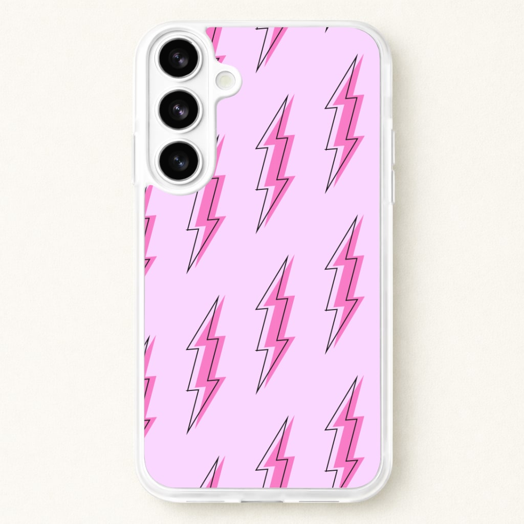 Pink Lightning - Eighties Phone Case for Galaxy S26