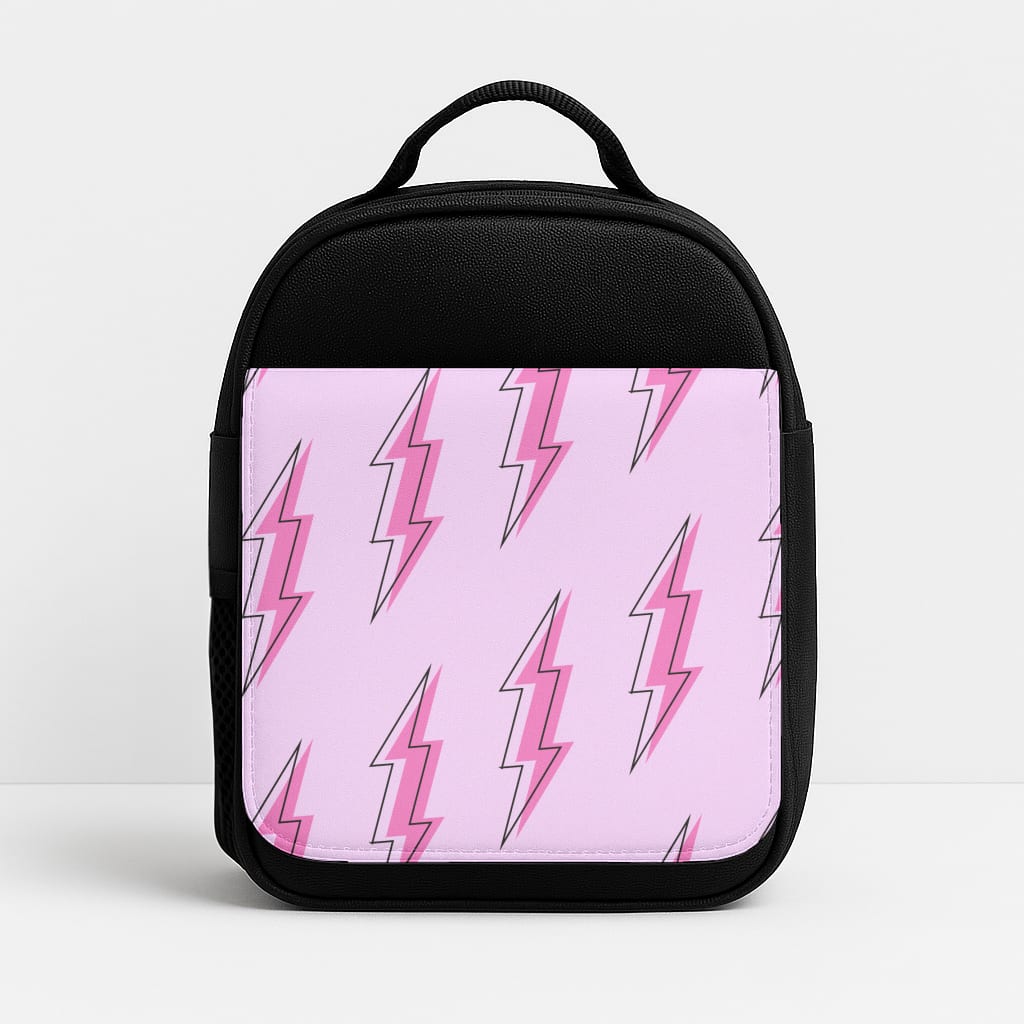 Pink Lightning - Eighties Insulated Lunchbox