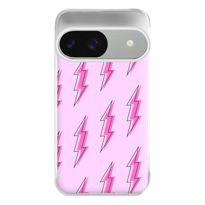 Pink Lightning - Eighties Phone Case for Google Pixel 9 / 9 Pro