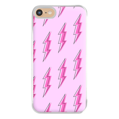 Pink Lightning - Eighties Phone Case for iPhone 6 / 7 / 8 / SE